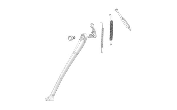 Seitenständer äußere Feder