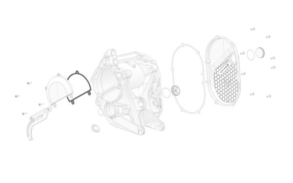 Dichtung Motorabdeckung links